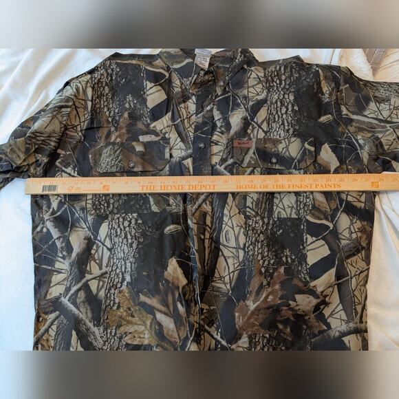 NWT Woolrich Realtree Hardwoods Camo Button Down Hunting Shirt w/ Mesh Vents 2XL - Picture 9 of 10